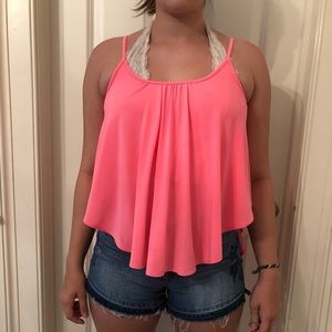 Neon pink summer tank
